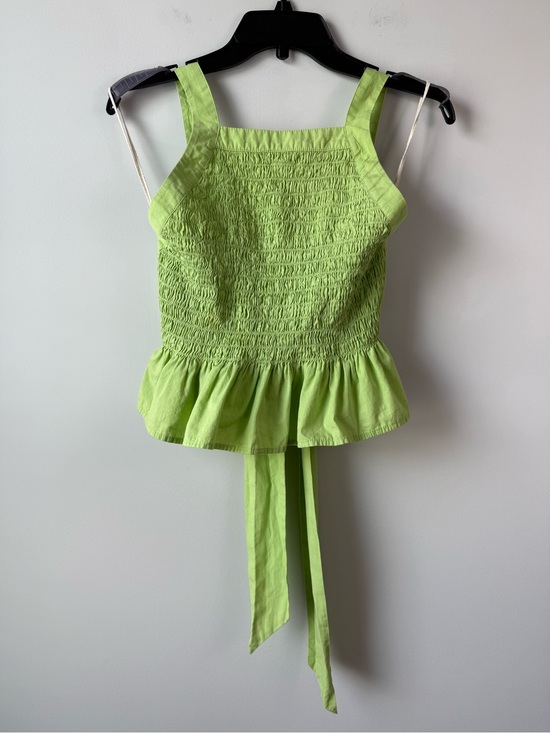 Free People Tops - Free People Tie Back Smocked Tank Top Green XS